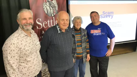 BNZ teaches Settlers Village residents about online scams